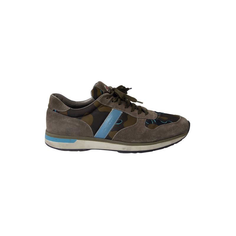 Moncler Montego Sneakers In Multicolor Suede